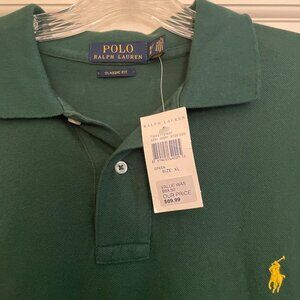 New with tags - Men's Polo Ralph Lauren - Green Polo Shirt XL Classic Fit